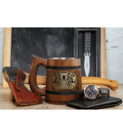 Monk Dungeons and Dragons wooden mug