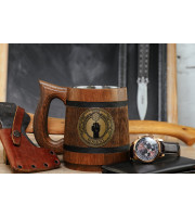 Dungeons and Dragons Monk wooden tankard