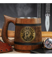 The Best Grandpa wooden mug