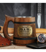 Dad awesome dude beer mug