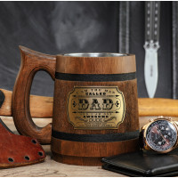 Dad awesome dude beer mug