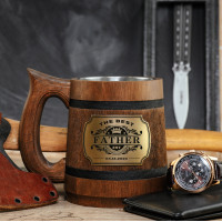 The best Father personalized beer mug