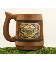 Groomsmen Engraved Beer Mug 