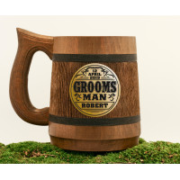 Personalized  Groomsmen Beer Mug