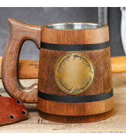 Elvish One Ring wooden mug